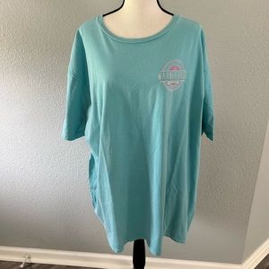 Warner Bros Studios Entertaining The World Turquoise Graphic Tee Size 2XL